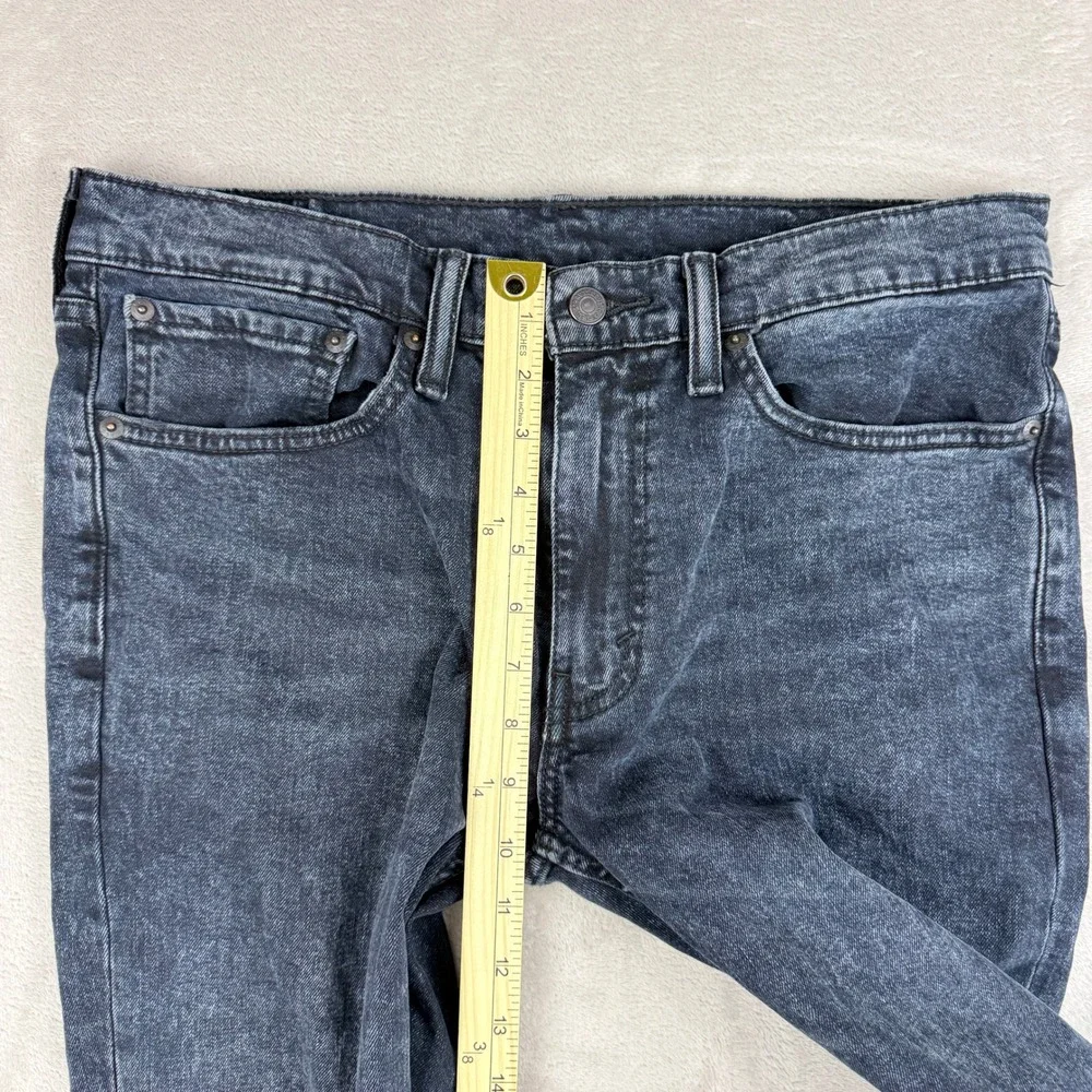 Levi's 511 Jeans Men 34x34 Blue Acid Wash Slim Fit Stretch Grunge Indie Preppy